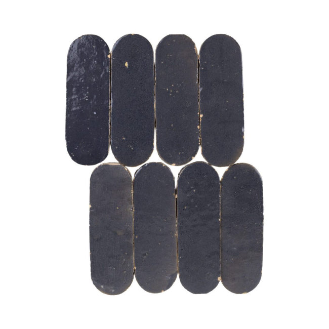 Oval Blue Zellige Tile