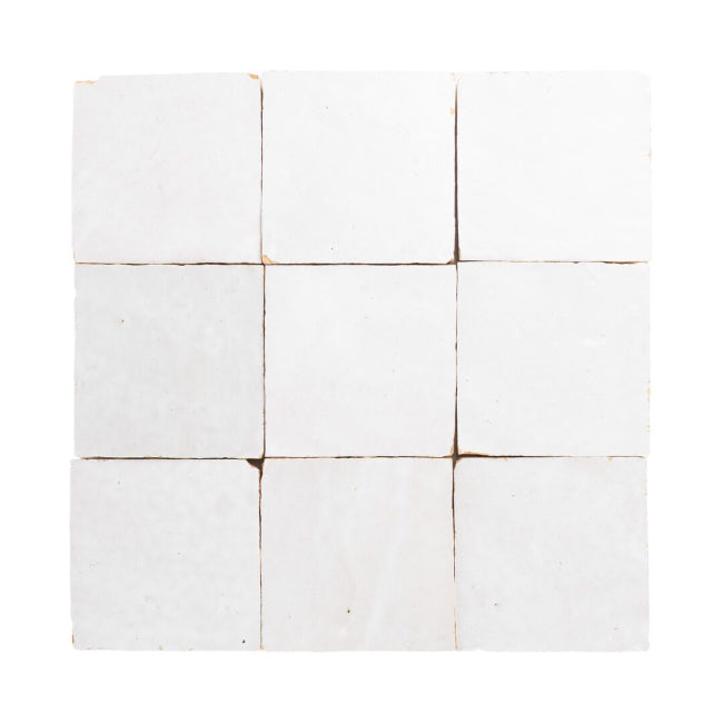 White Square Zellige Tiles