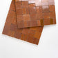 Medina Crosshatch Zellige Tile in Baked Terracotta 12" x 12"