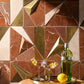 Artistic Tile Metamorphosis by Ryan Saghian Red Dimensional Tile