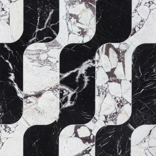 Artistic Tile Michelle Gerson Slide 24" Waterjet Mosaic Tailored To