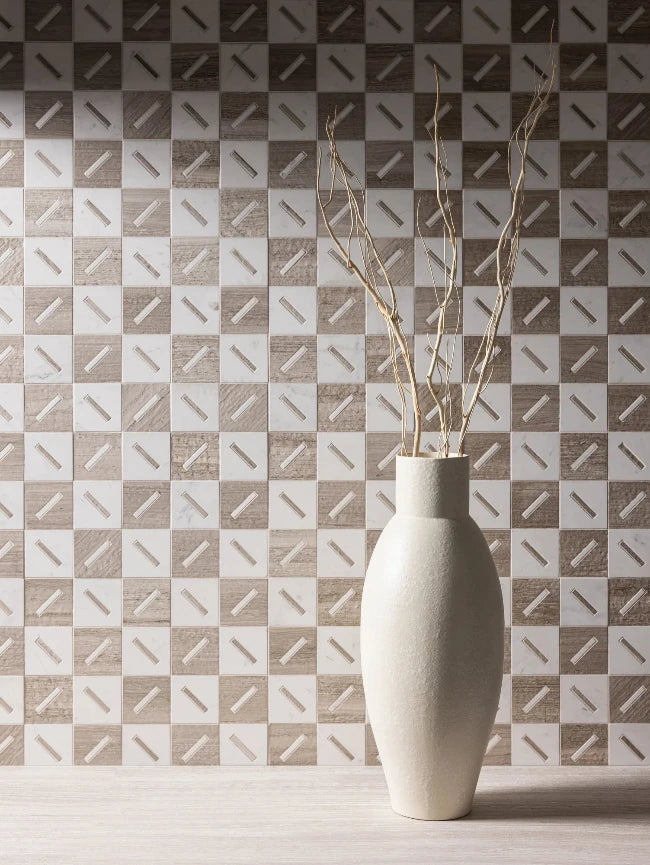 Artistic Tile Michelle Gerson Stix 3" Waterjet Mosaic Tailored To