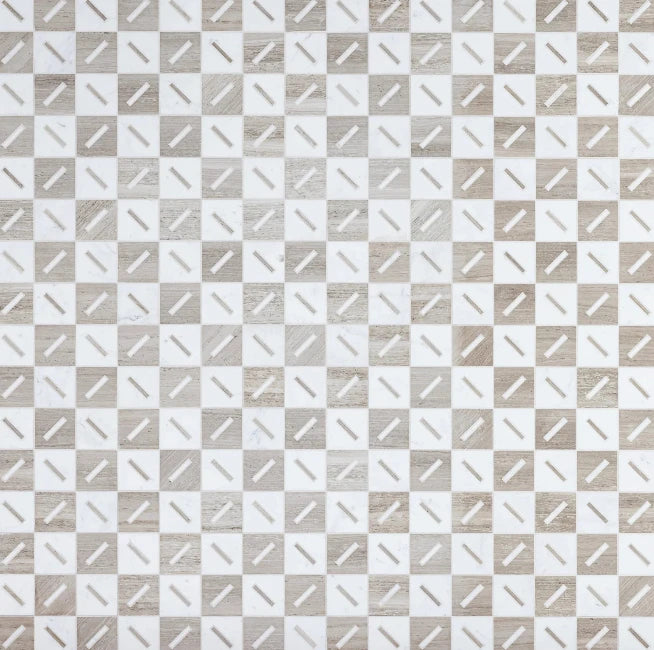 Artistic Tile Michelle Gerson Stix 3" Waterjet Mosaic Tailored To