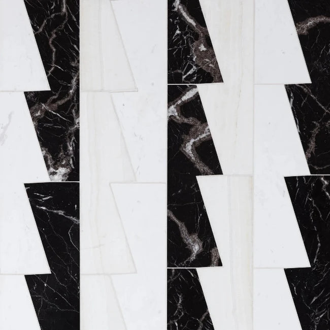 Artistic Tile Michelle Gerson Zip 24" Waterjet Mosaic Tailored To