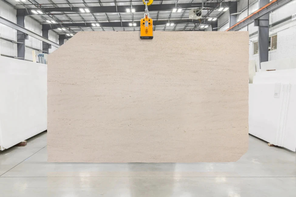 Artistic Tile Moca Cream Limestone Slab 3/4" Honed Stone