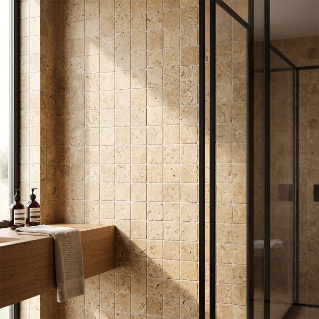 Ashford Limestone Tile in Montaire 4" x 4"