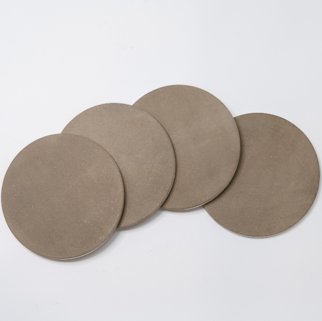 Montara Circle Porcelain Tile in Alpaca