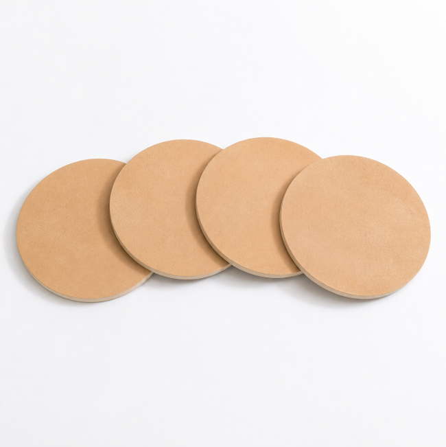 Montara Circle Porcelain Tile in Arcilla