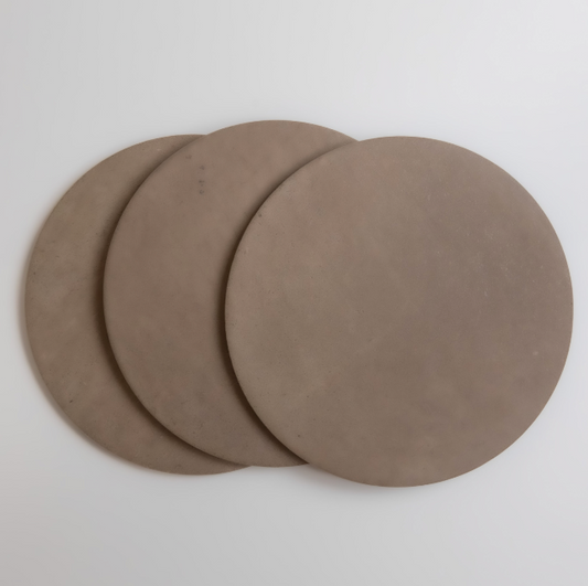 Montara Circle Porcelain Tile in Pampas