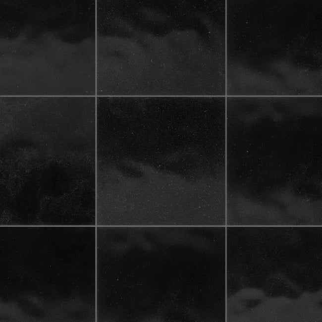 Black limestone tile