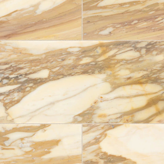 Artistic Tile Giallo Siena Marble Tile Honed 12" X 24" X 3/8" Stone Aris Edge