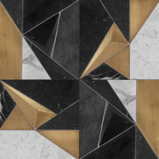 Artistic Tile Metamorphosis by Ryan Saghian Grey Dimensional Tile