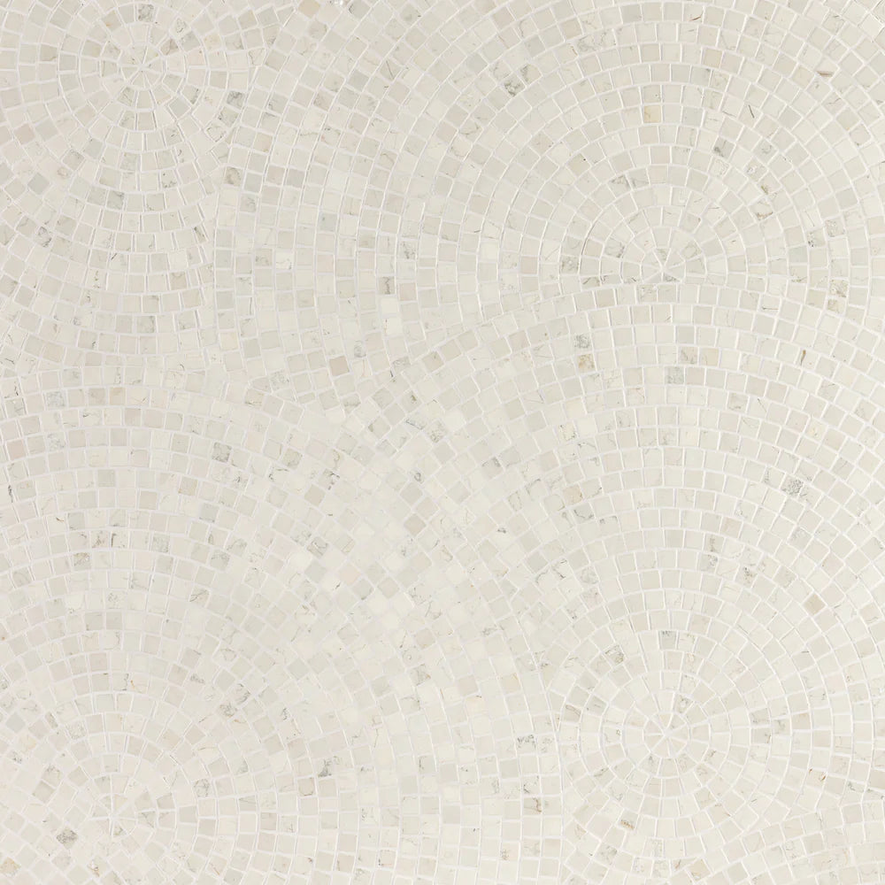 Artistic Tile Sakura Falls Bianco Antico Mosaic Honed Stone