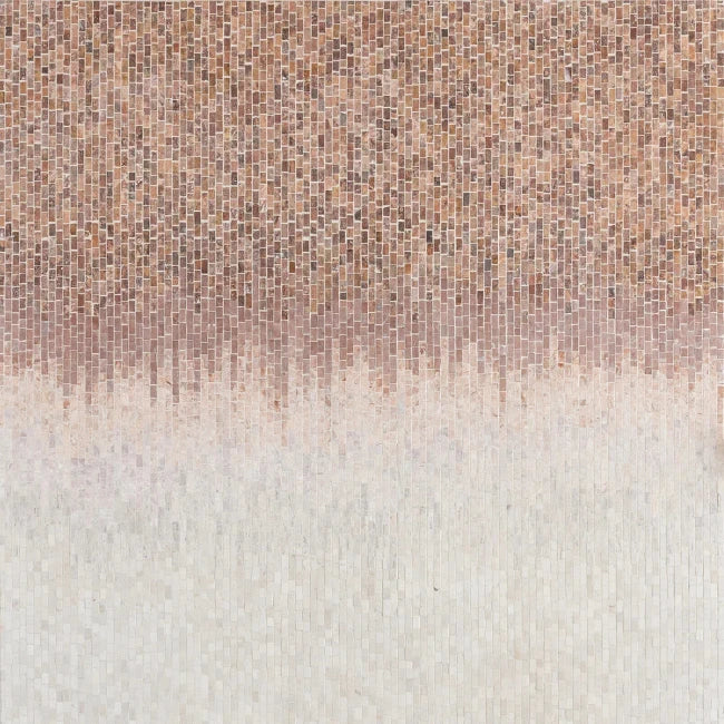 Artistic Tile Ombre Desert Sunrise Mosaic Honed Stone