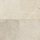 Artistic Tile Birch White Travertine Tile Cross Cut Tumbled 8" x 8" Stone