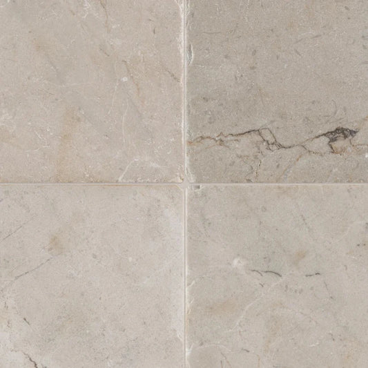Artistic Tile Sunrise Cream Marble Tile Tumbled 8" x 8" Stone