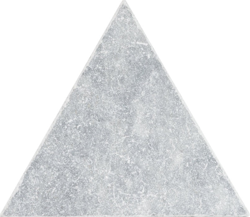 Triangular Ribbed Marble Artistic Tile Tumbled Triangle Afyon Grey Marble Tile – Marble and Tile USA