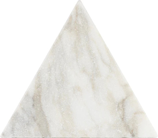 Artistic Tile Tumbled Triangle Calacatta Gold Marble Tile