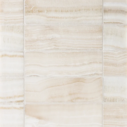 Artistic Tile Vanilla Onyx Tile Tumbled 4" X 12" Stone