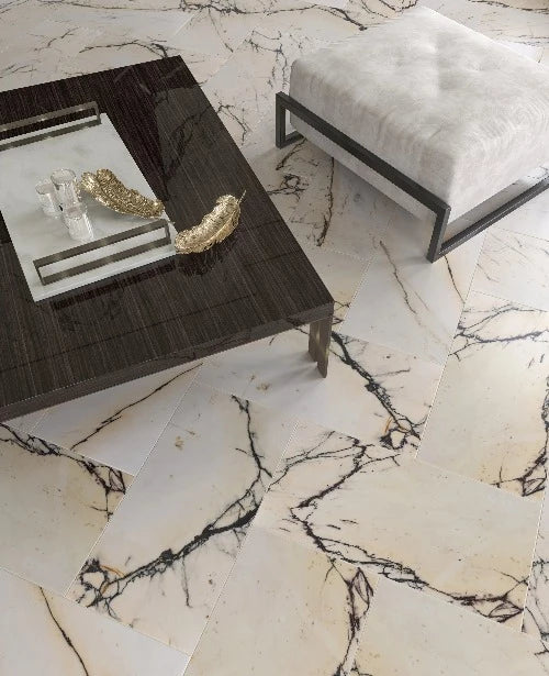 Artistic Tile Paonazzo Marble Field Tile Honed 12" X 24" X 3/8" Stone Aris Edge