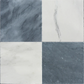 Pietra Collection in Perla Bianca Tumbled Marble Tile 12" x 12"