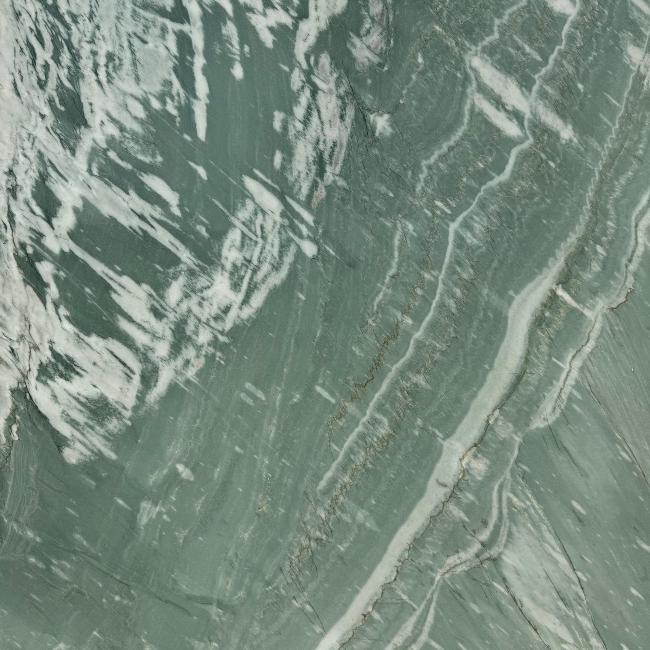 Details of vibrant Persian Green Quartzite Slab in polished finish