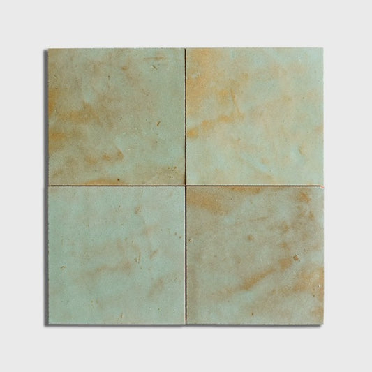 Pistachio Glossy Zellige Tile 4" x 4"