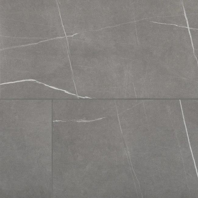 Progetto Matte Porcelain Tile in Platinum 24" x 48"