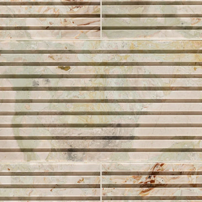 Artistic Tile Groove Marble Field Dimensional Tile 12" X 24"