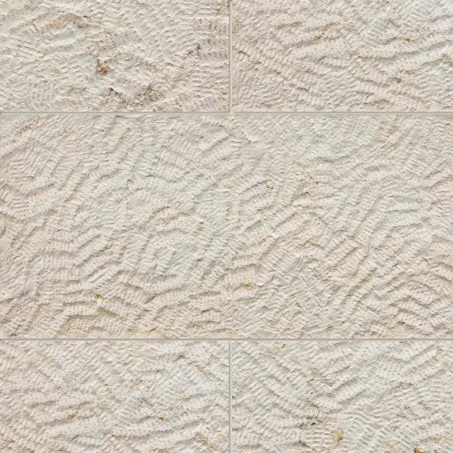 Artistic Tile Old City Jerusalem Pearl Limestone Tile Textured Stone 12" x 24"
