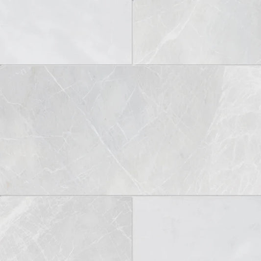 Artistic Tile Snowstorm Marble Tile 12" X 24" Stone