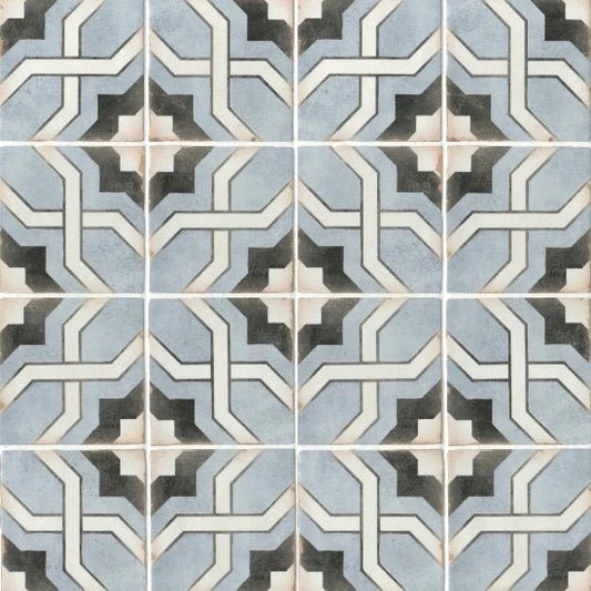 Portofino Deco B Matte Ceramic Tile 5" x 5"