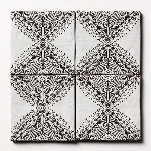 Provence Ceramic Tile Deco PBA-3 6" x 6"