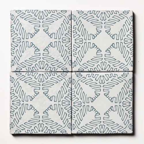 Provence Ceramic Tile Deco PBA-4 6" x 6"