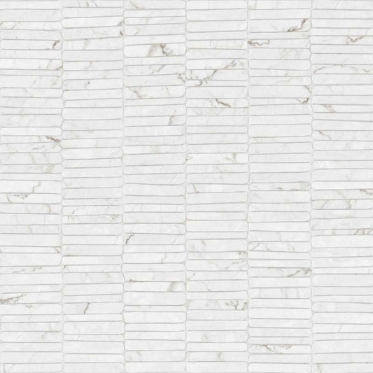 Calacatta Remora Porcelain Tile in Quartzite Luna Melody Deco 24" x 48"