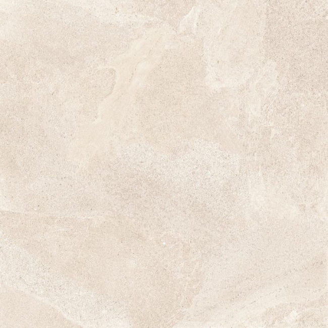 Beige porcelain tile with a subtle pattern