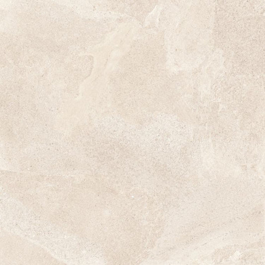 Beige porcelain tile with a subtle pattern