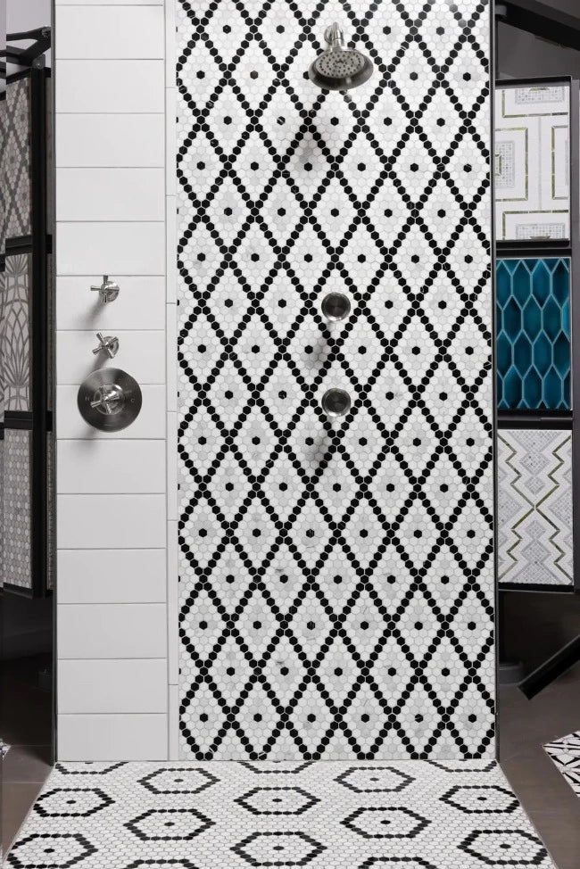 Artistic Tile Riverside Drive Diamond White Mosaic