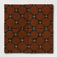 Selina Terracotta Glossy Tile in Rust Ember 6" x 6"