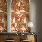 Artistic Tile Metamorphosis by Ryan Saghian Red Dimensional Tile