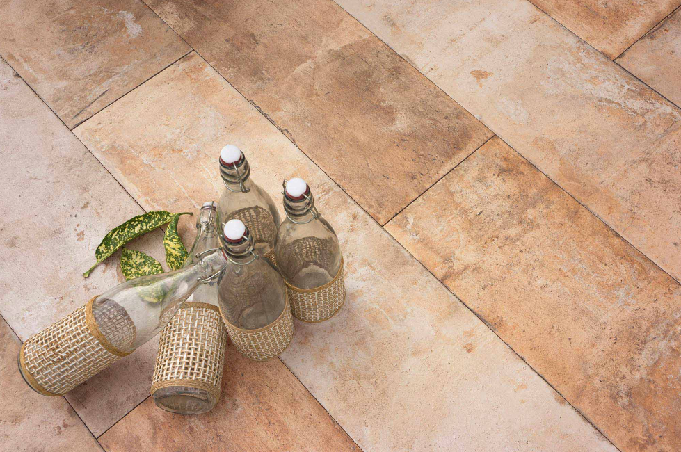 Terre Porcelain Tile in Rosso