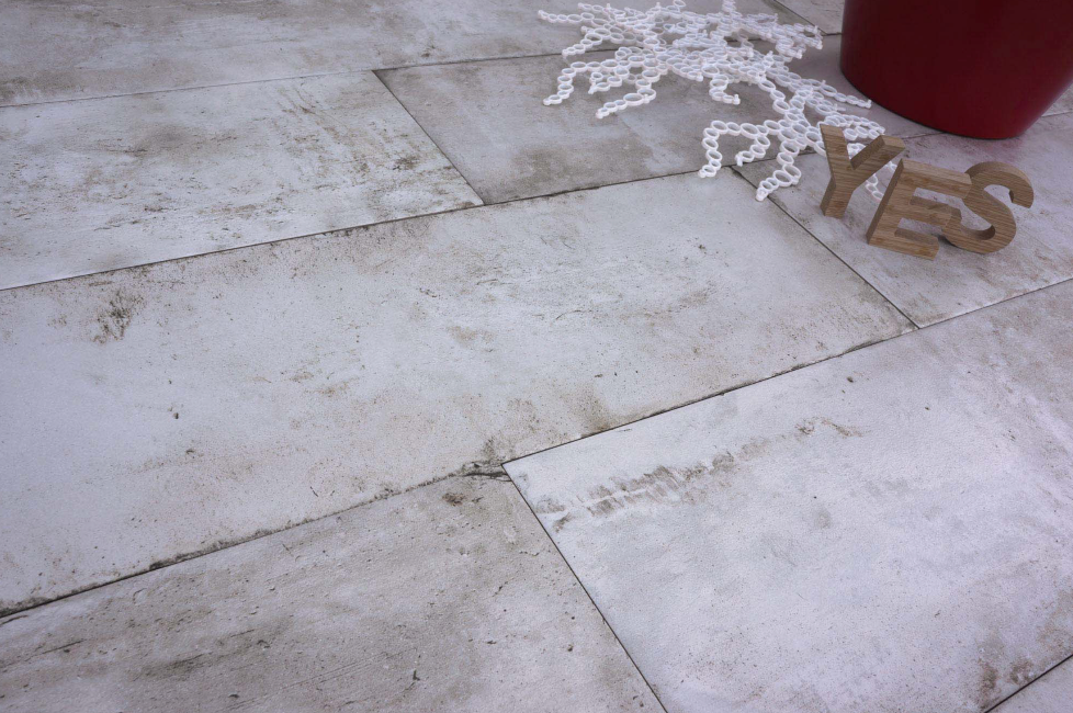 Terre Porcelain Tile in Ice