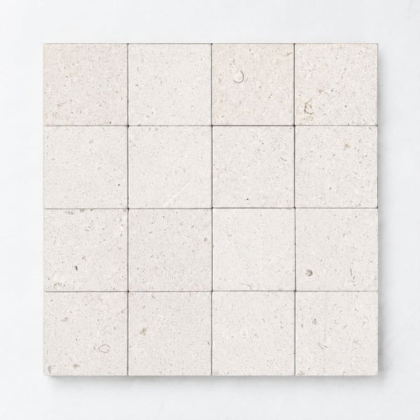 Ashford Limestone Tile in Shell 4" x 4"