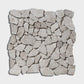 Silver Clouds Athena Multi Finish Marble Mosaic