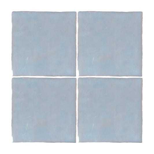 Sky Blue Solid Tile 5" x 5"