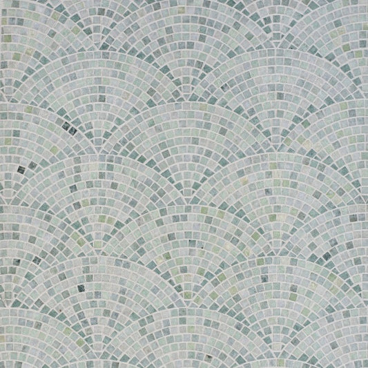 Rhodes Soft Teal Marble Mosaic