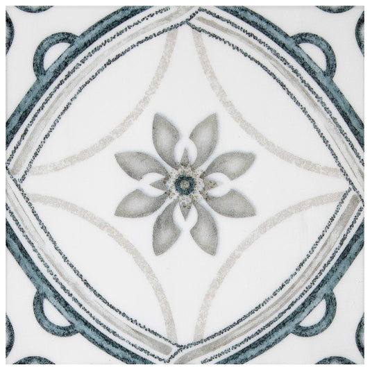 Soren in Tide Marble Tile 6" x 6"
