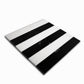 Strata Striped Marble Mosaic in Black & Thassos