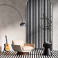 Strata Striped Marble Mosaic in Black & Thassos