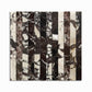 Strata Striped Marble Mosaic in Calacatta Viola & Rosso Levanto 1" x 12"